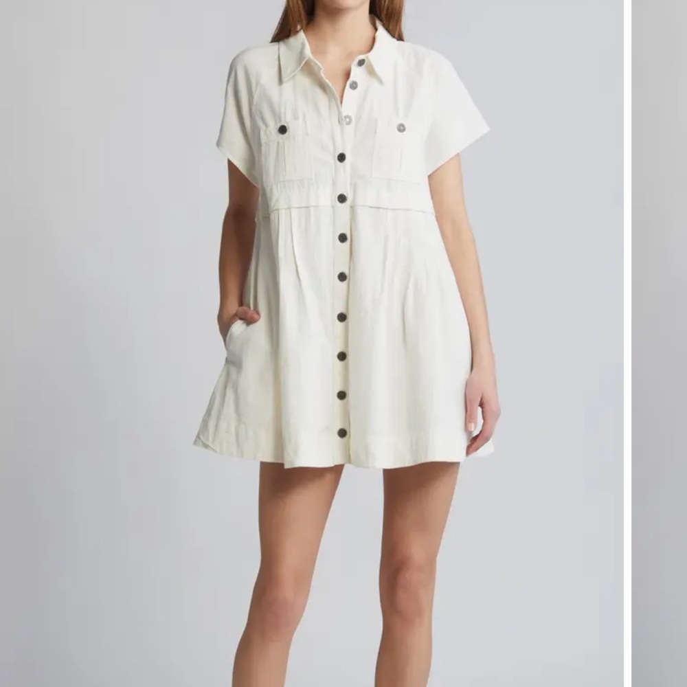 Free people Ronnie cotton poplin dress